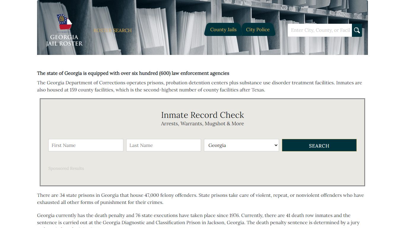 Richmond County | Georgia Jail Inmate Search